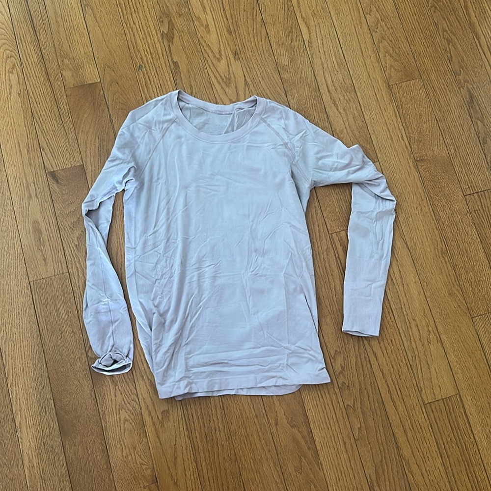 LULULEMON swiftly tech long sleeve in pink peony